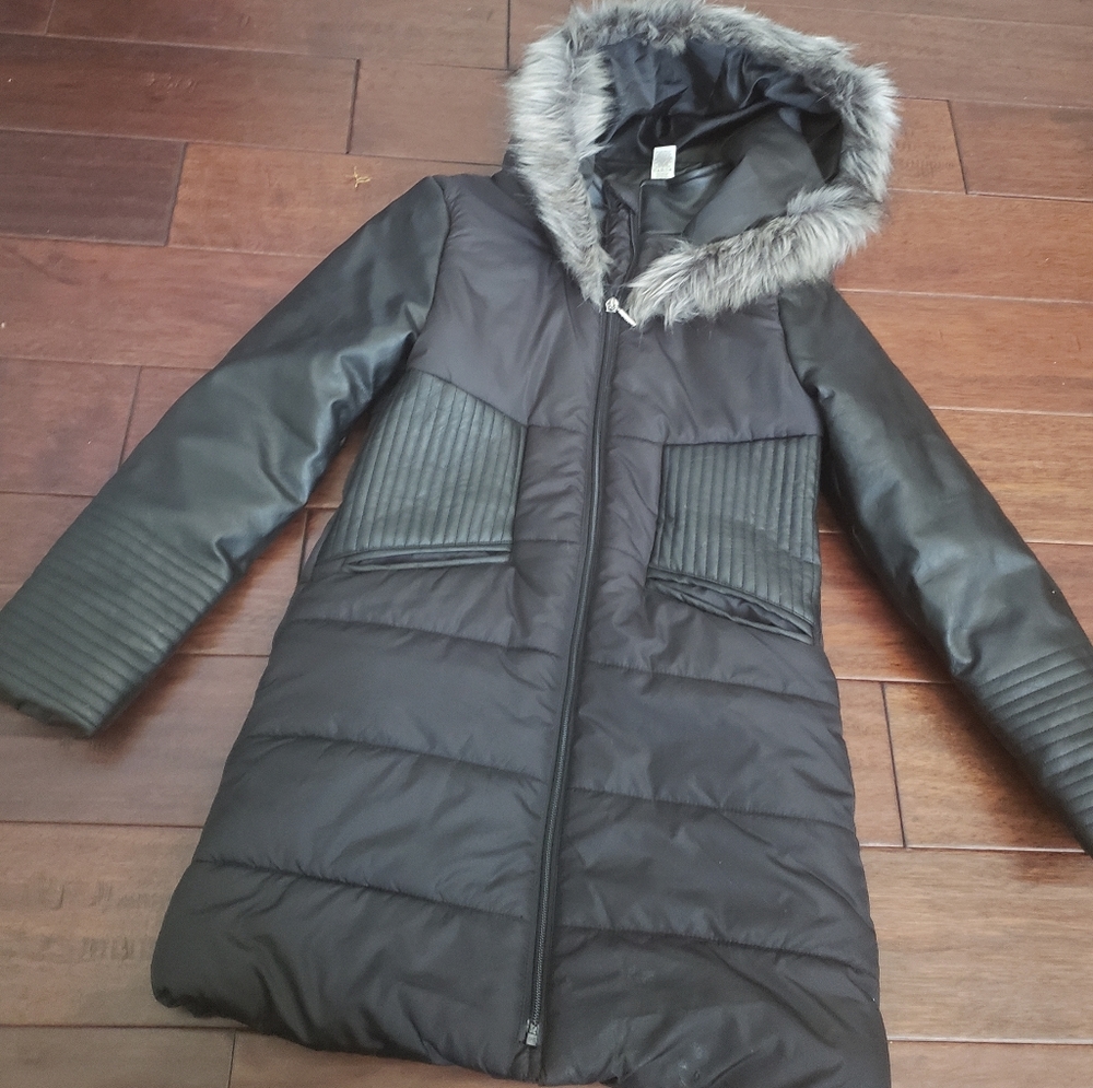 Girls Black Guess Coat